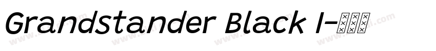 Grandstander Black I字体转换